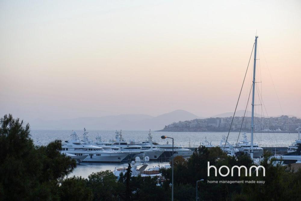 95M² Homm Spectacular Flisvos Marina Sea View Flat Apartment Athens Luaran gambar