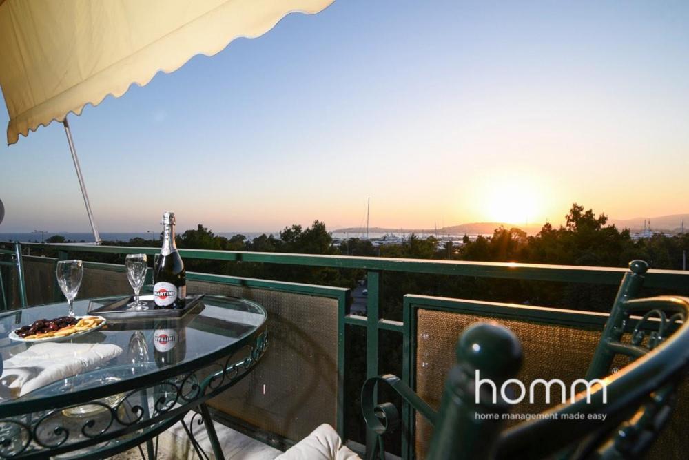 95M² Homm Spectacular Flisvos Marina Sea View Flat Apartment Athens Luaran gambar